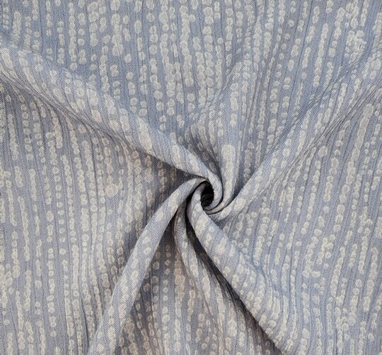 1 Yard Gray Rayon Crinkle Fabric for Flowy Dresses Blouses Scarves Lightweight Draping 50/52" Width